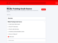 Media Training Crash Course